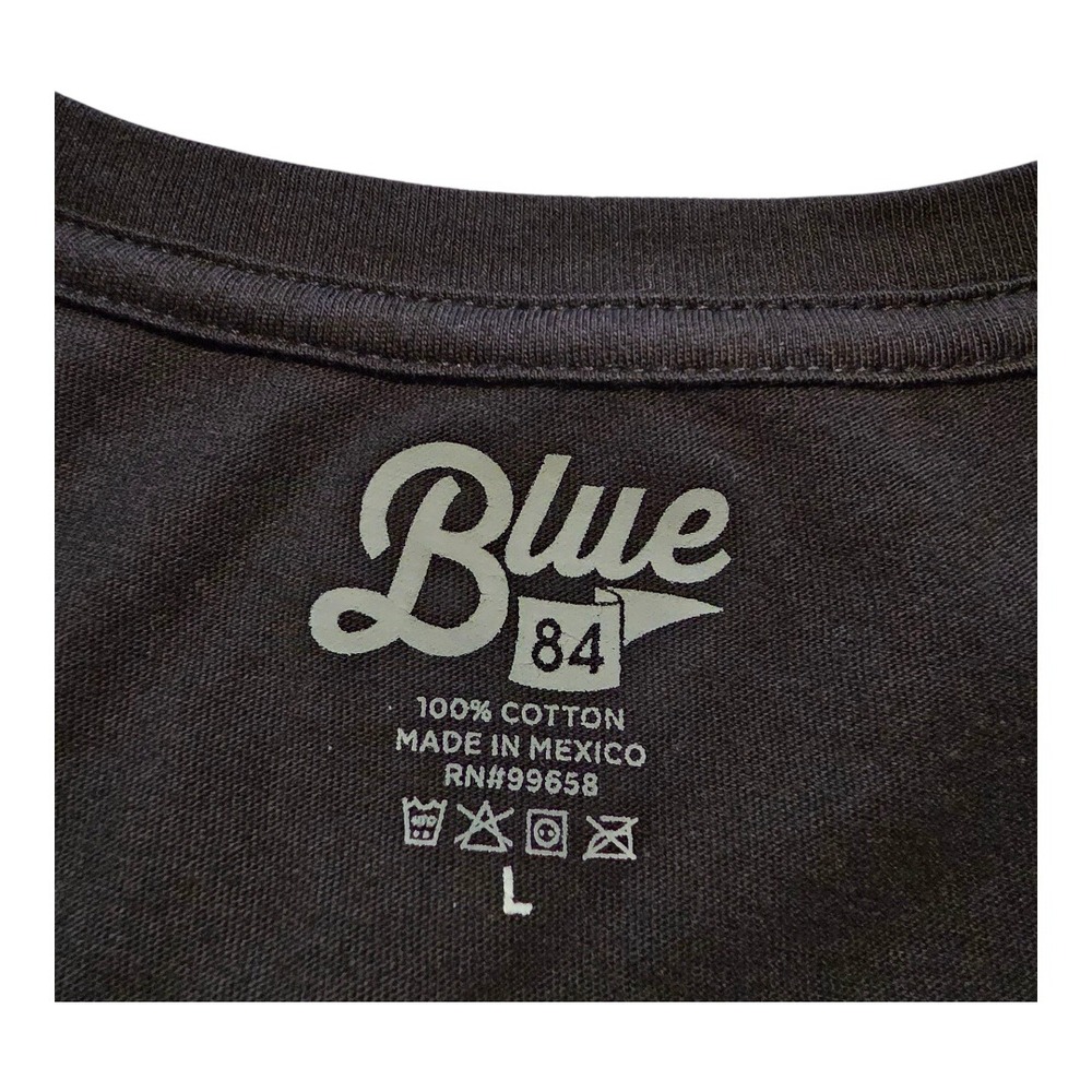 Blue 84 Iowa Hawkeyes Black Short Sleeve T Shirt Womens Size Large Collage Game - Picture 7 of 8